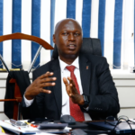 Jijenge Credit CEO Peter Macharia speaking at a press event about the company's expansion into Thika and Kitengela, addressing the growing need for SME financing.