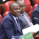 Kenyan lawmakers in a parliamentary session, debating the National Assembly majority status dispute.