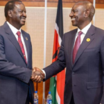Raila Odinga addressing a diplomatic gathering, symbolizing Kenya’s rising influence in African Union politics.