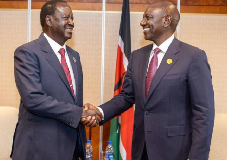 Raila Odinga addressing a diplomatic gathering, symbolizing Kenya’s rising influence in African Union politics.