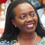 Martha Karua speaking at a political event, emphasizing her decision not to run as a deputy in 2027.