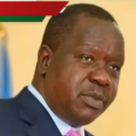 Fred Matiang’i speaking at a political rally, addressing supporters about his 2027 presidential ambitions.