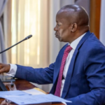 Deputy President Kithure Kindiki speaking during a Cabinet Committee meeting at his Karen residence on May 13, 2025.