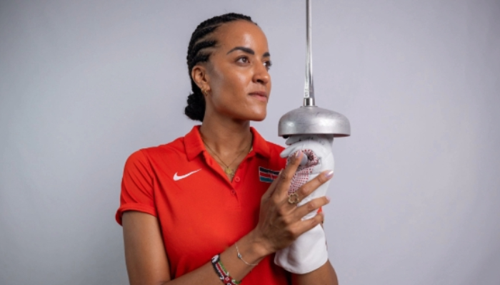 Kenyan fencer Alexandra Ndolo speaking out about the lack of oversight and support for athletes in Kenya's sports management system.