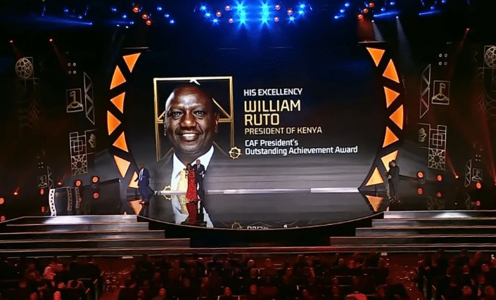 CAF honours President Ruto with 2025 Outstanding Achievement Award